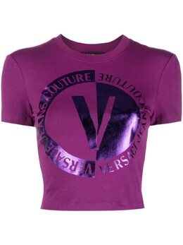 Versace Jeans Couture: Короткая футболка 