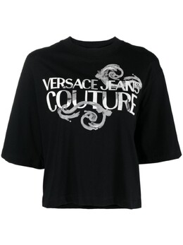 Versace Jeans Couture: Чёрная футболка 