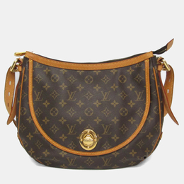Louis Vuitton: Коричневая сумка 
