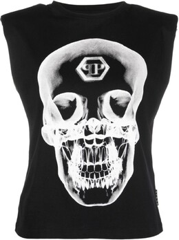 Philipp Plein: Топ с принтом 