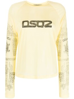 Dsquared2: Топ с длинным рукавом 