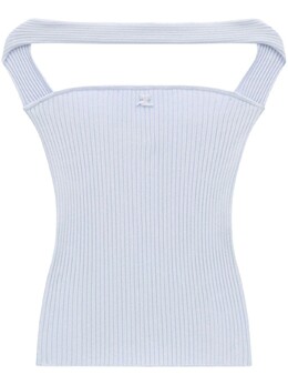 Courreges: Трикотажный топ 