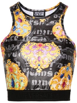 Versace Jeans Couture: Короткий топ 