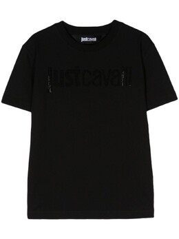 Just Cavalli: Футболка со стразами 