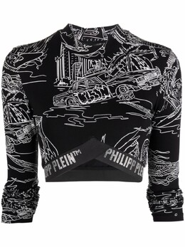 Philipp Plein: Чёрный топ 