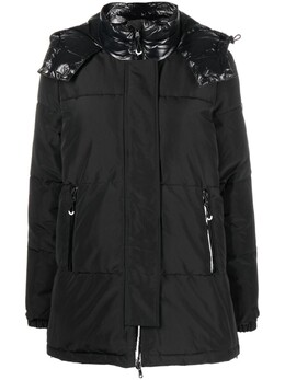 EA7 Emporio Armani: Пуховик с капюшоном 