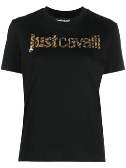 Just Cavalli: Синяя футболка 