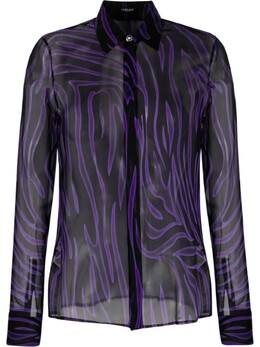 Versace: Рубашка с принтом 