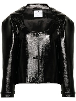 Courreges: Чёрная куртка 