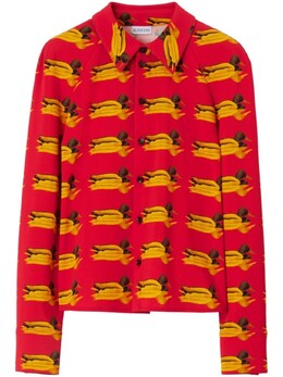Burberry: Рубашка с воротником 