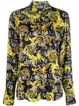 Versace Jeans Couture: Чёрная рубашка 