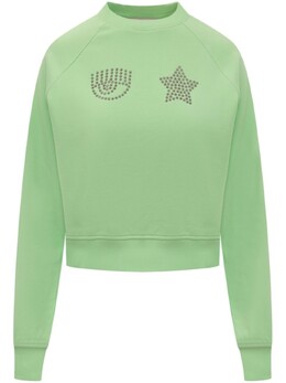 Chiara Ferragni: Зелёный свитшот  Eye Star