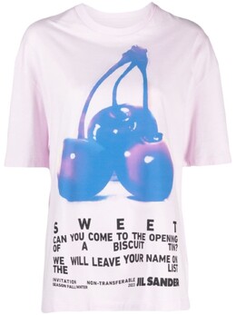 Jil Sander: Футболка с принтом 