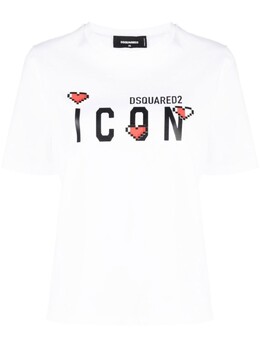 Dsquared2: Футболка  Icon с принтом