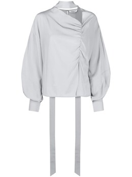 Victoria Beckham: Серая блуза 