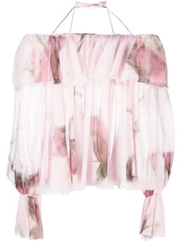 Blumarine: Блуза с принтом 