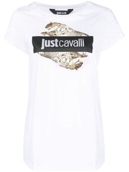 Just Cavalli: Белая футболка 
