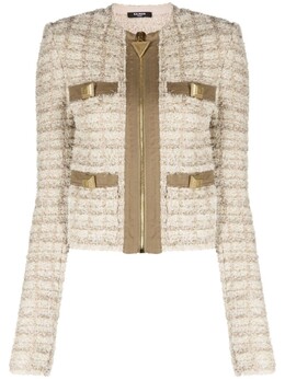 Balmain: Твидовый жакет 