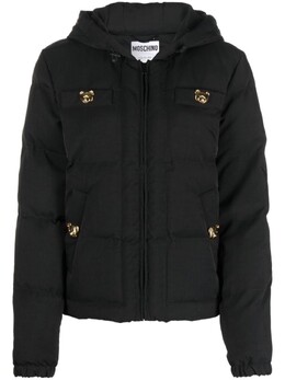 Moschino: Чёрный пуховик  Teddy