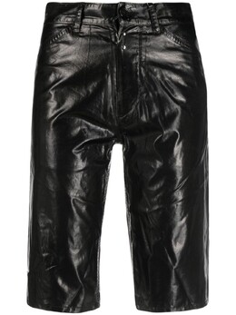 MM6 Maison Margiela: Чёрные шорты 