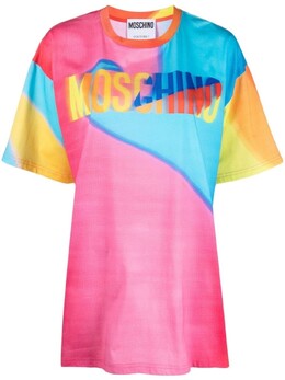 Moschino: Футболка оверсайз 