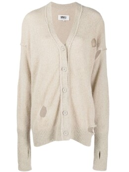 MM6 Maison Margiela: Кардиган с v-образным вырезом 