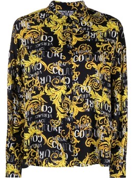Versace Jeans Couture: Чёрная рубашка 
