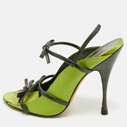 Manolo Blahnik: Зелёные сандалии 