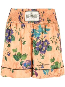 Off-White: Шорты с принтом 