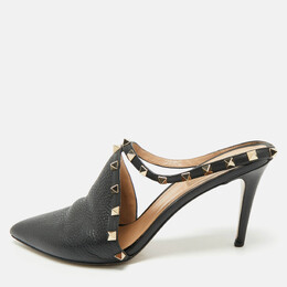 Valentino: Чёрные сабо  Rockstud