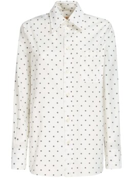 Marni: Рубашка в горошек 