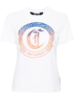 Just Cavalli: Белая футболка 