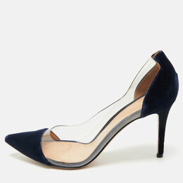 Gianvito Rossi: Синие туфли  Plexi