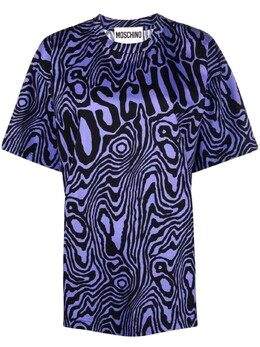 Moschino: Футболка с принтом 