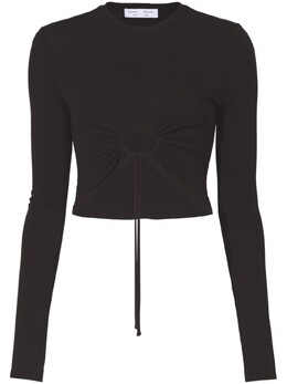 Proenza Schouler White Label: Чёрный топ 