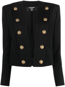 Balmain: Твидовый жакет 