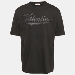 Valentino: Чёрная футболка 