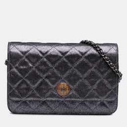 Chanel: Серебристый кошелёк 
