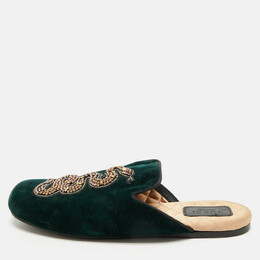 Gucci: Тёмные сабо 