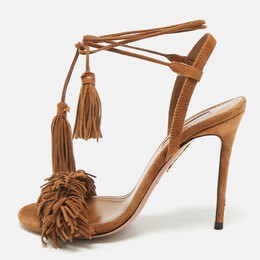 Aquazzura: Коричневые сандалии 