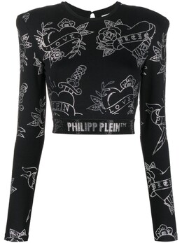 Philipp Plein: Топ с длинным рукавом 
