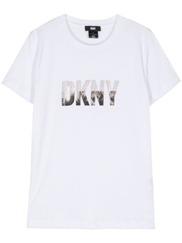 DKNY: Футболка со стразами 