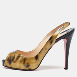 Christian Louboutin: Чёрные сандалии 