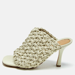 Bottega Veneta: Светлые сабо 