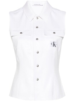 Calvin Klein: Белые джинсы 