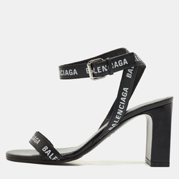 Balenciaga: Чёрные сандалии 