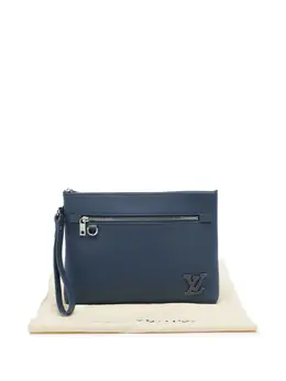 Louis Vuitton Pre-Owned: Голубой клатч 