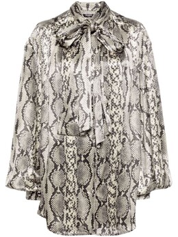 Balmain: Шёлковая блуза 