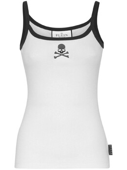 Philipp Plein: Топ  Skull с принтом