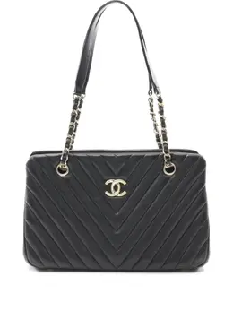 CHANEL Pre-Owned: Чёрная сумка 